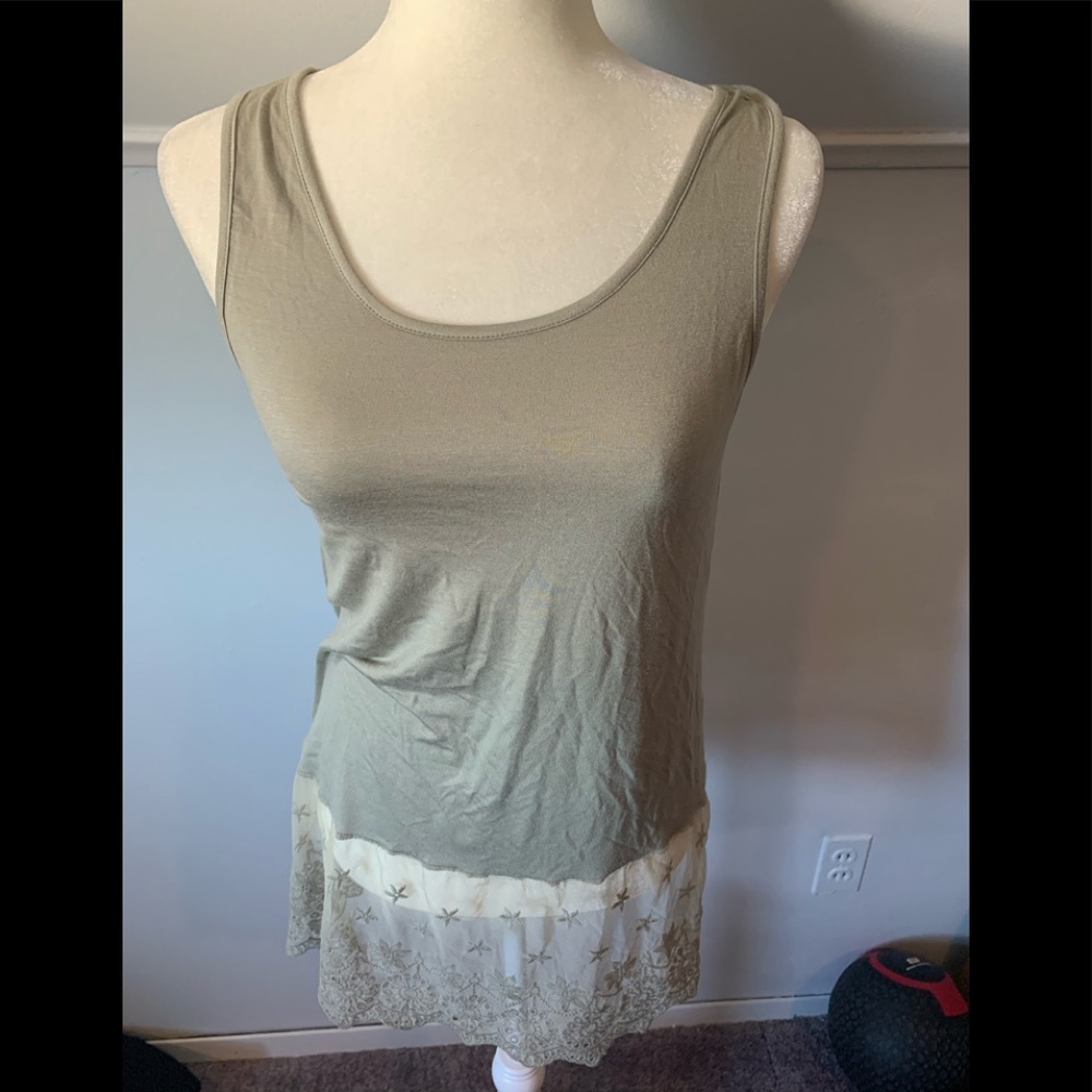 Light sage green tank NWT